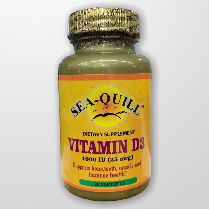 Sea Quill Vitamin D3 1000 Iu 90 Softgel Shopee Philippines