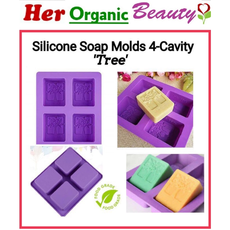 Silicone Soap Molds 4Cavity TREE Shopee Philippines