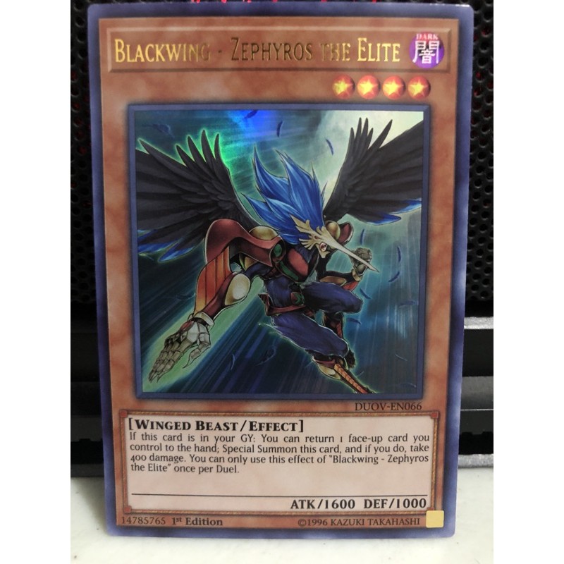 Yu-Gi-Oh! - Blackwing - Zephyros The Elite (BP01-EN215) – Einzelkarte, Common Seltenheit