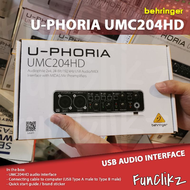 Behringer U Phoria Umc Hd Usb Audio Interface Shopee Philippines