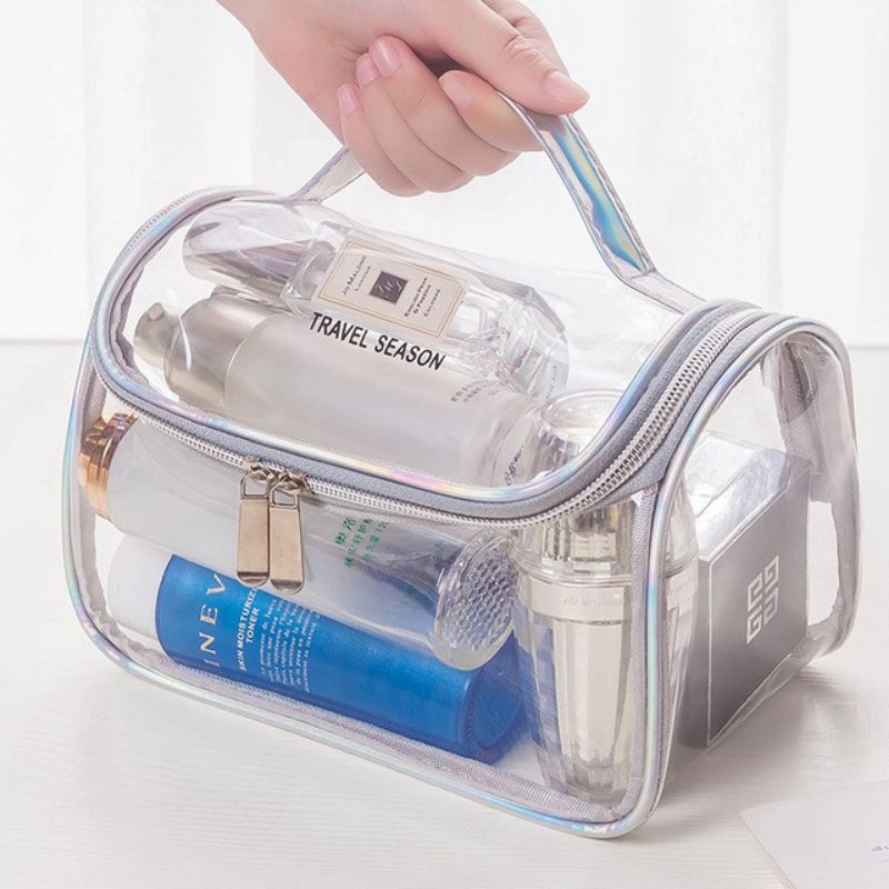 Transparent Cosmetic Bag Simple Waterproof Large Capacity Travel ...