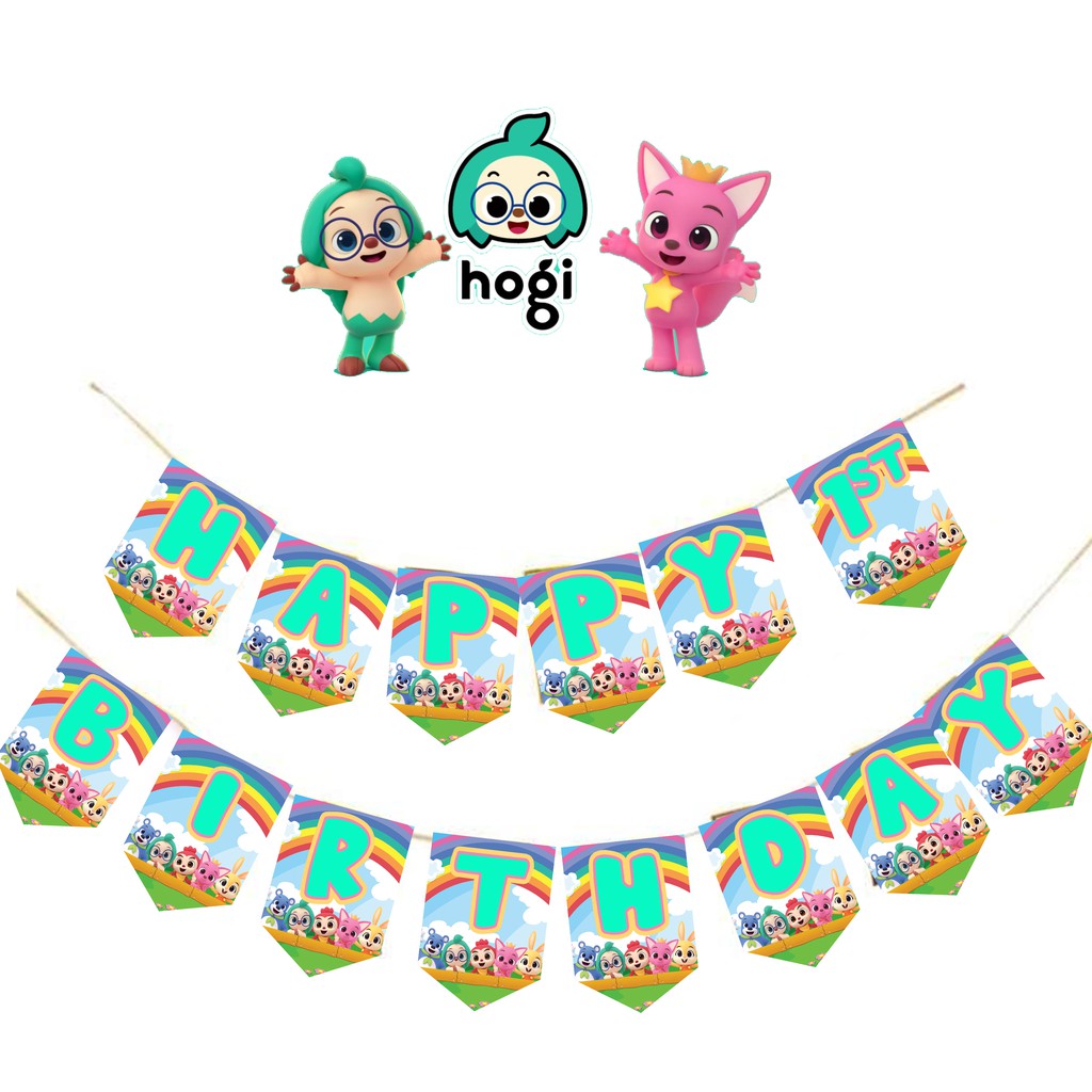 HOGI AND PINKFONG Personalized HBD BANNER | Shopee Philippines