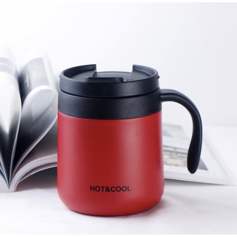 Mark Cup 304 Stainless Steel Mug Office Coffee Cup With Handle ...