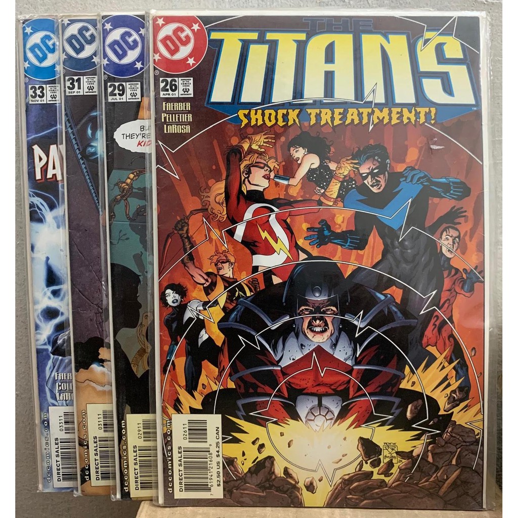 Dc Comics: 2001 - Titans #26, 29, 31, 33 Nightwing Donna Troy Arsenal ...