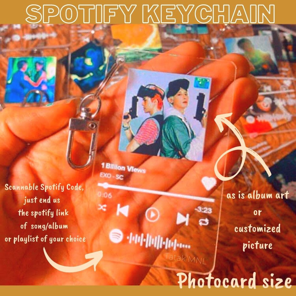 Customize Spotify Acrylic Keychain | Shopee Philippines