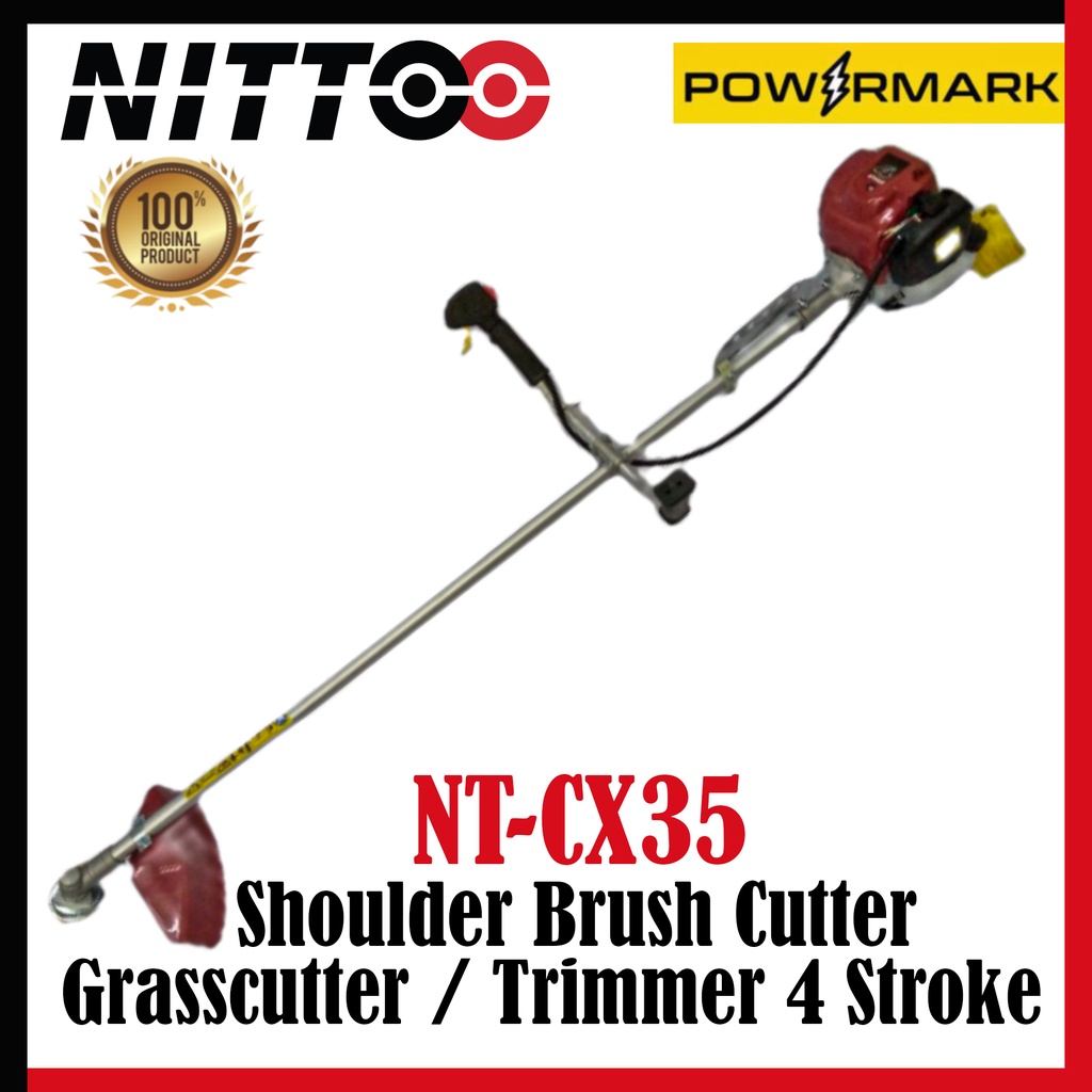 NITTOO NT-CX35 Shoulder Brush Cutter / Grasscutter / Trimmer 4 Stroke ...