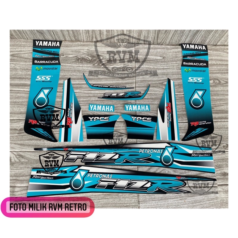Fiz R Striping Sticker Striping Sticker Variation Lis Yamaha Fiz R ...