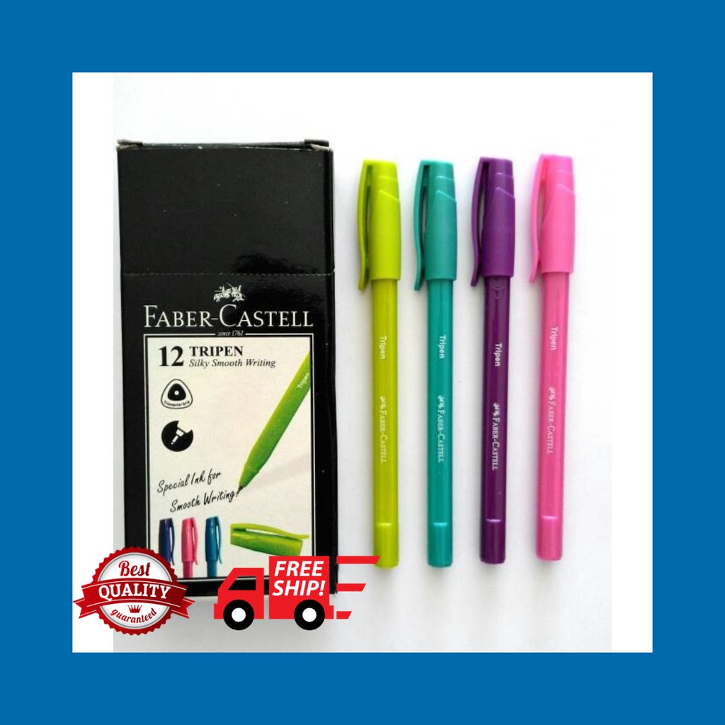 FABER CASTELL Tripen CASTELL FABER PEN (12 PCs) | Shopee Philippines