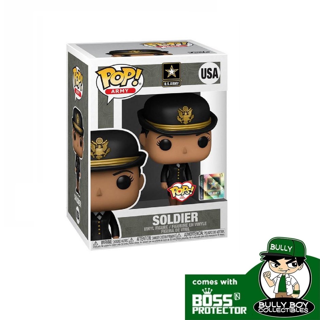 POP! Military - US Army Soldier Female Hispanic With Boss Protector ...