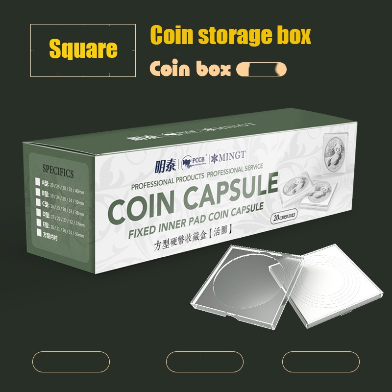 Clear Capsule Box Collection Holder Case Storage for 19-39mm | Shopee ...