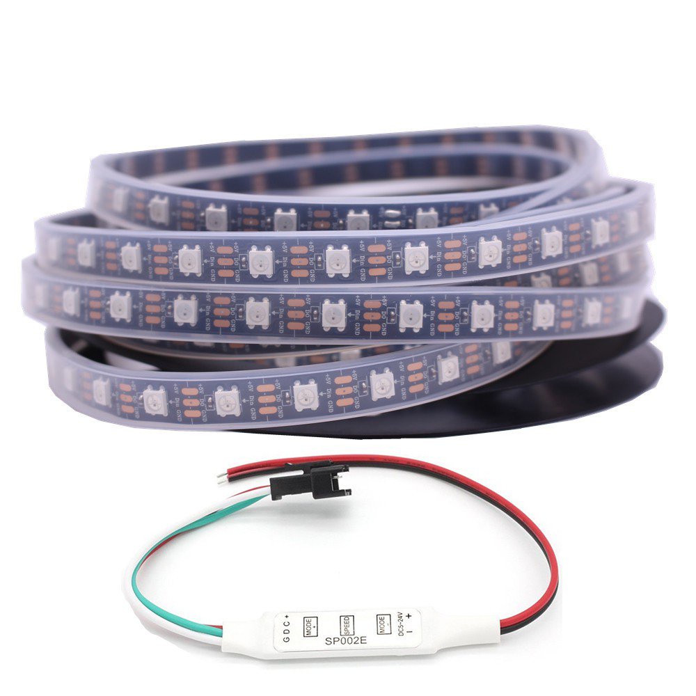 5m Ws2812b 300leds Programmable Individual Addressable Ws2811 Built In 5050 Rgb Led Strip Ip67 