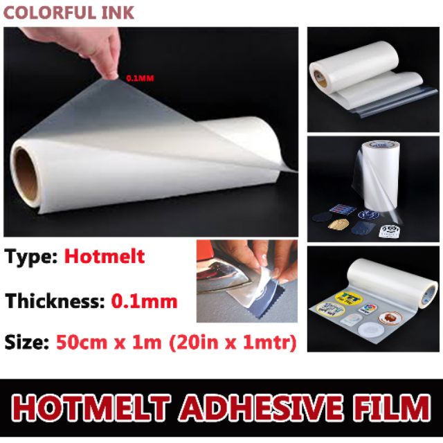 (5M)Hotmelt Adhesive Film 0.5m x 5m/thickness 0.1mm | Shopee Philippines