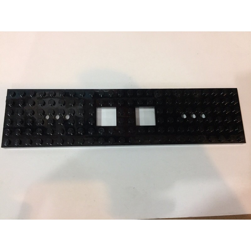 Authentic Lego Black Train Base 6 x 24 with 2 Square Cutouts and 3 ...