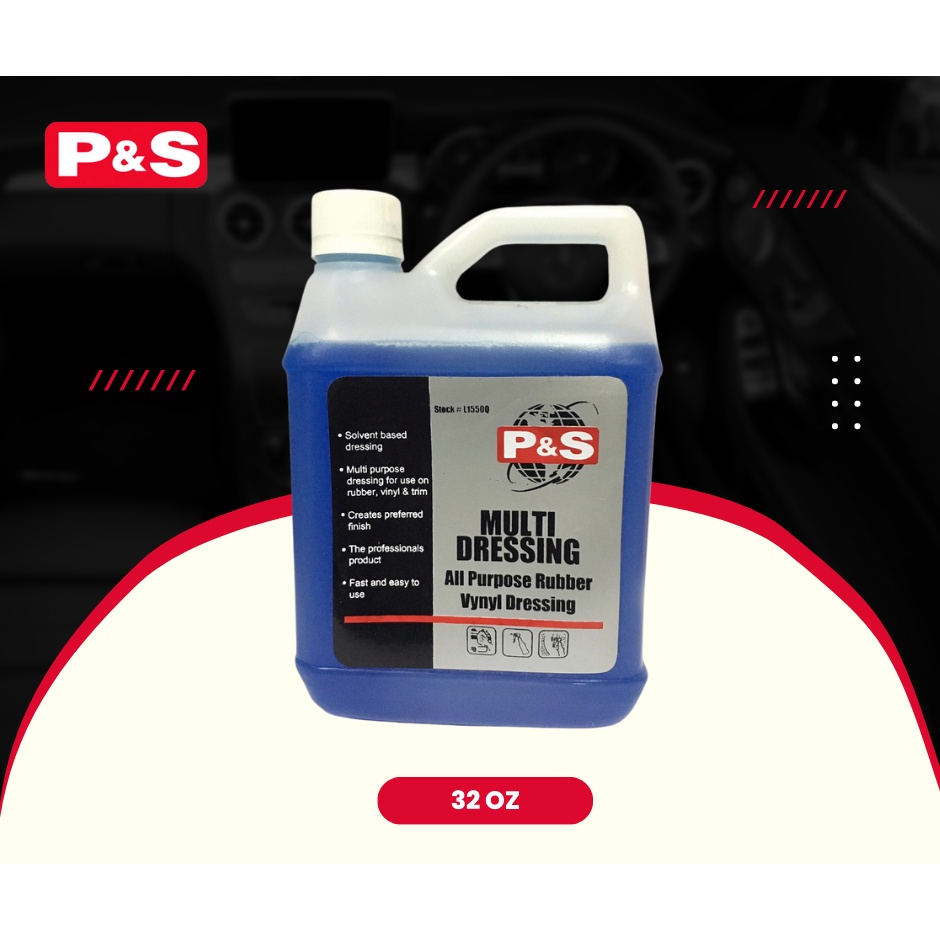 P&S Detail Products L-1532 MULTI DRESSING All Purpose Rubber Vinyl ...