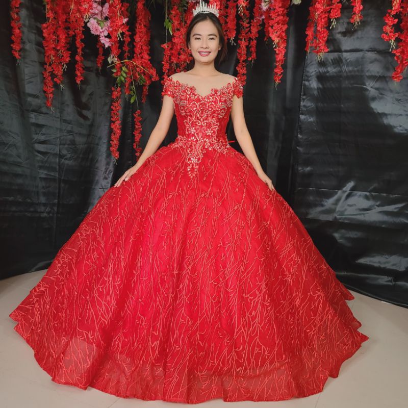 Debut 2024 red gown