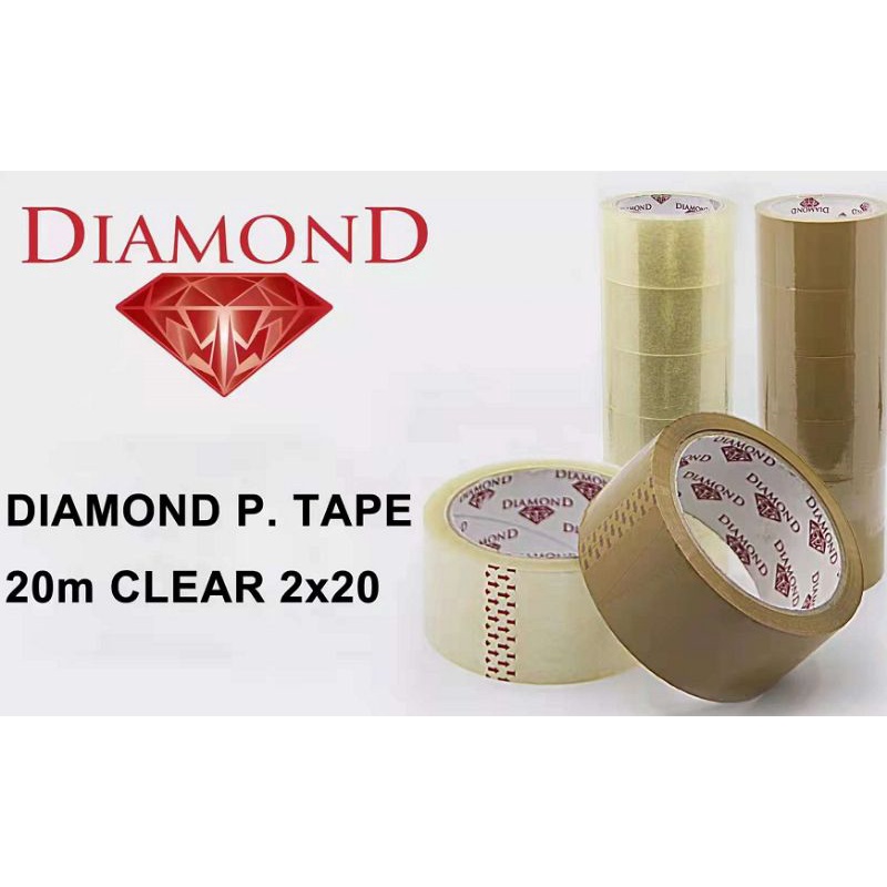 Diamond Clear Brown packaging Tape Packing Shipping Label Packaging ...