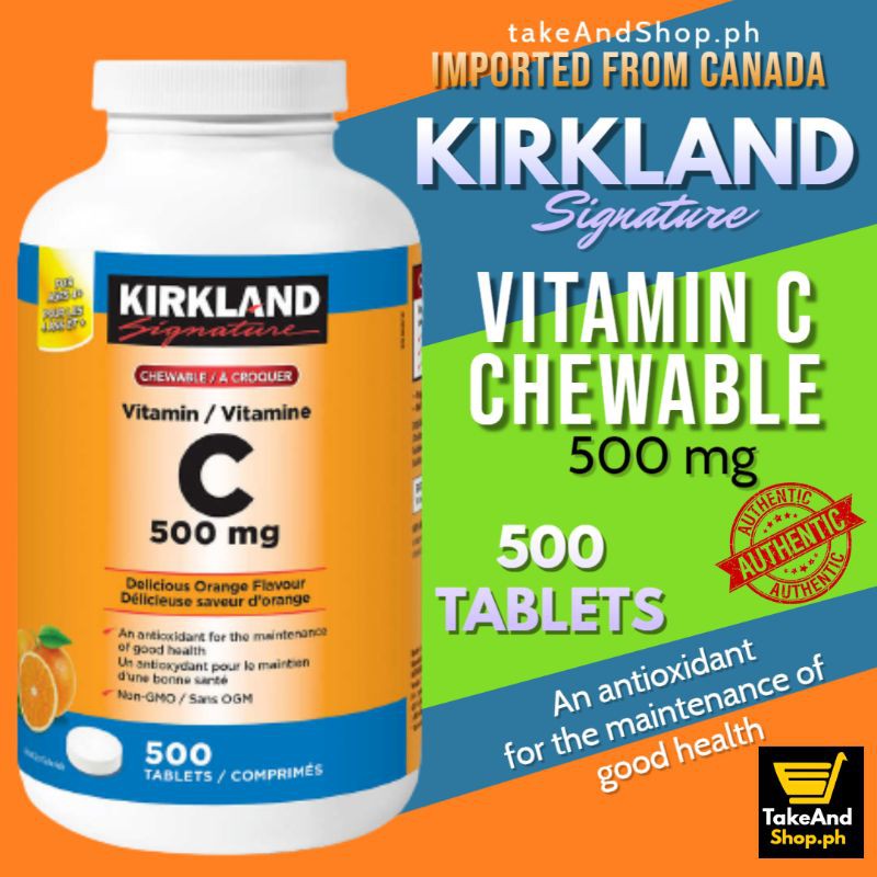 STORE CLOSING SALE!! KIRKLAND Vitamin C Chewable 500 mg (500 Tablets