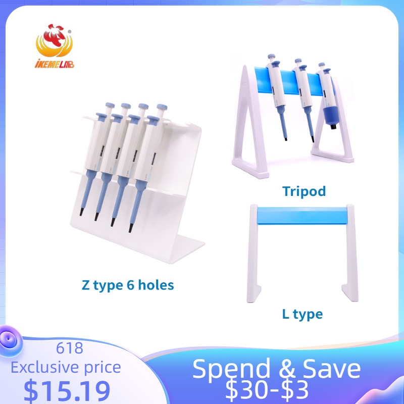 Plastic Pipette Holder Z type DLAB Pipette Rack 6 Hole Pipette Holder L