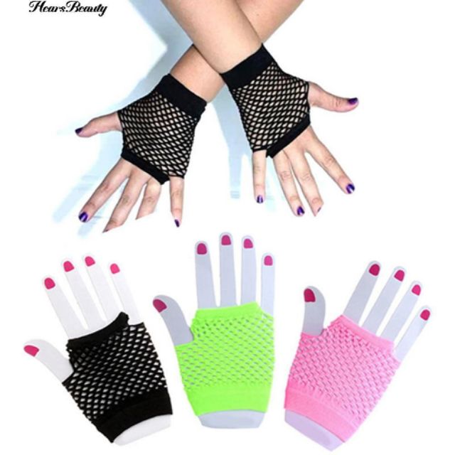 Fashionable costume mesh net gloves pair gloves net type