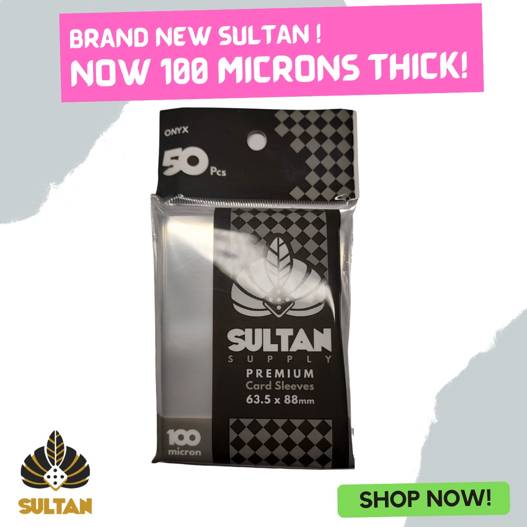 Sultan Supply Premium Card Sleeves: 63.5 x 88 Standard Onyx - 100 Microns |  Shopee Philippines