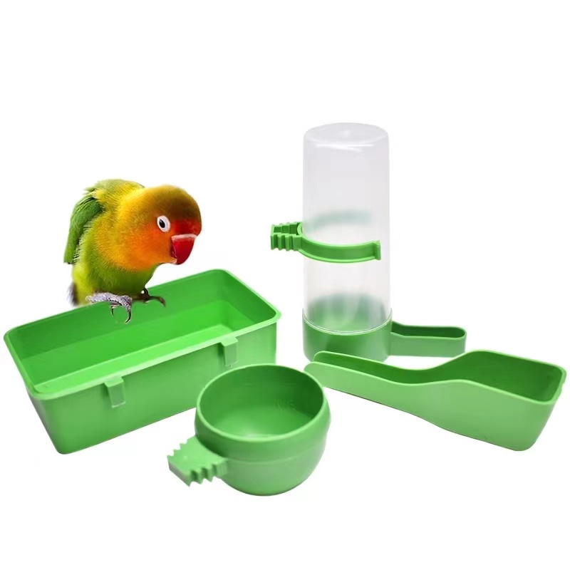 Pet Birds feeders and Automatic Drinking Cups Cage Hanging Feeder And