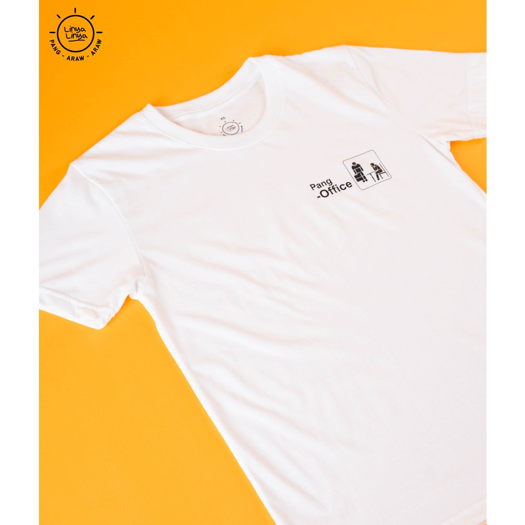 Linya-Linya Basic Tee: Pang-Office (Off-White) | Shopee Philippines