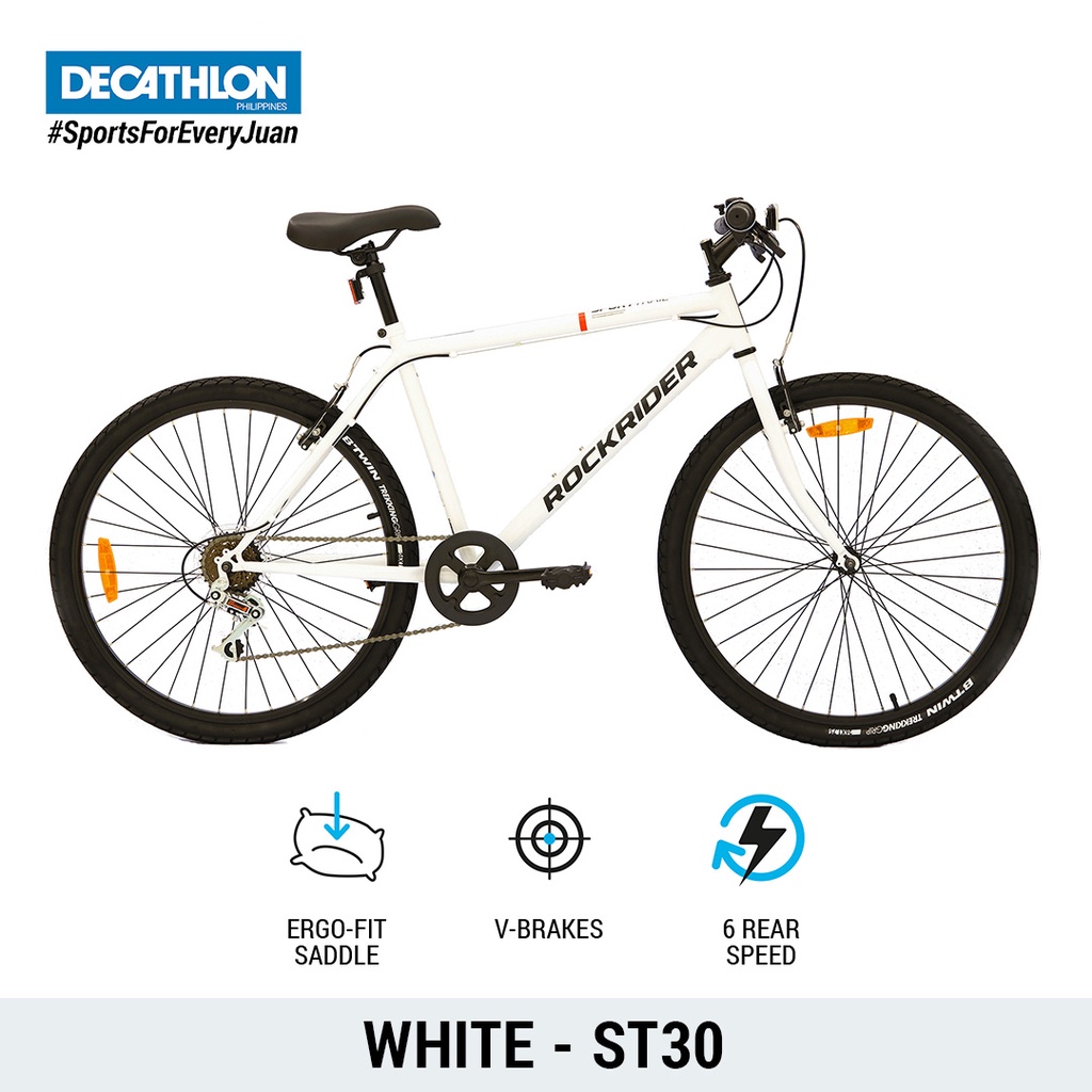 Decathlon Rockrider ST 30 Mountain Bike White For Adults