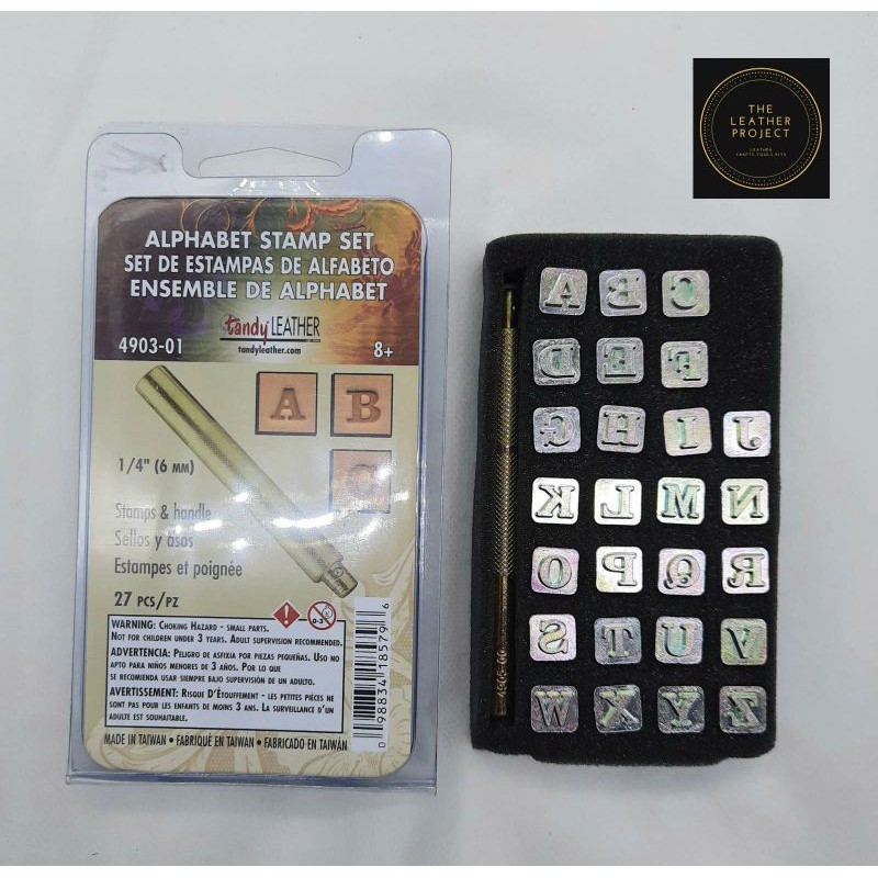 The Leather Project STAMP ALPHABET SET 6MM TANDY MANUAL ALPHABET STAMP