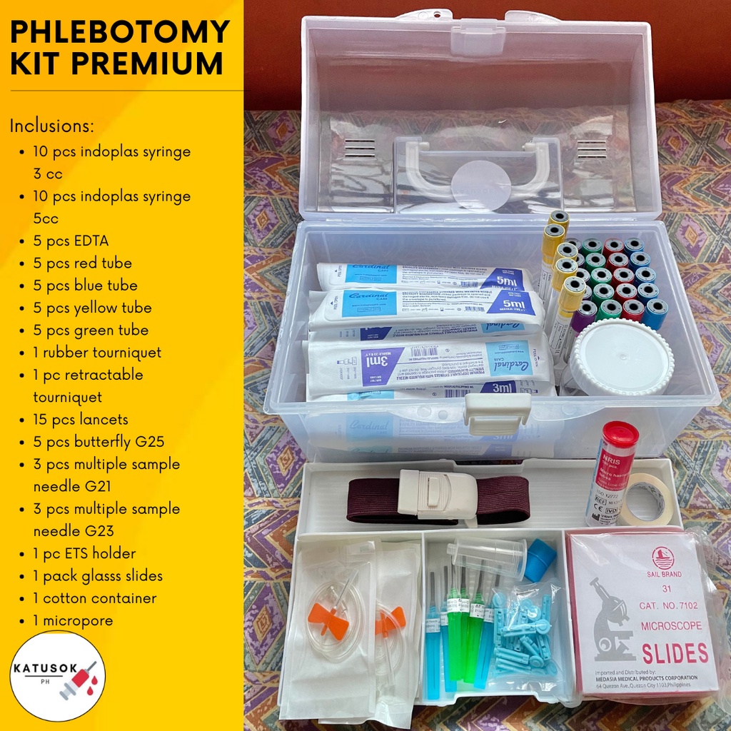 Phlebotomy Kit for Medtech Complete Phlebotomy Shopee Philippines