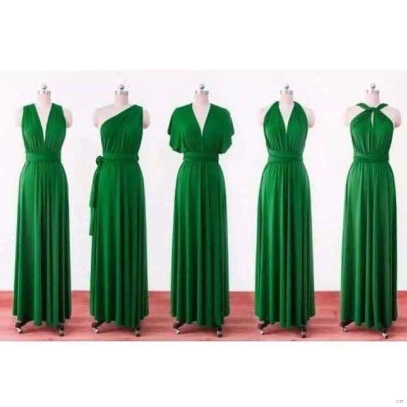 EMERALD GREEN INFINITY DRESS WITH TUBE | Shopee Philippines