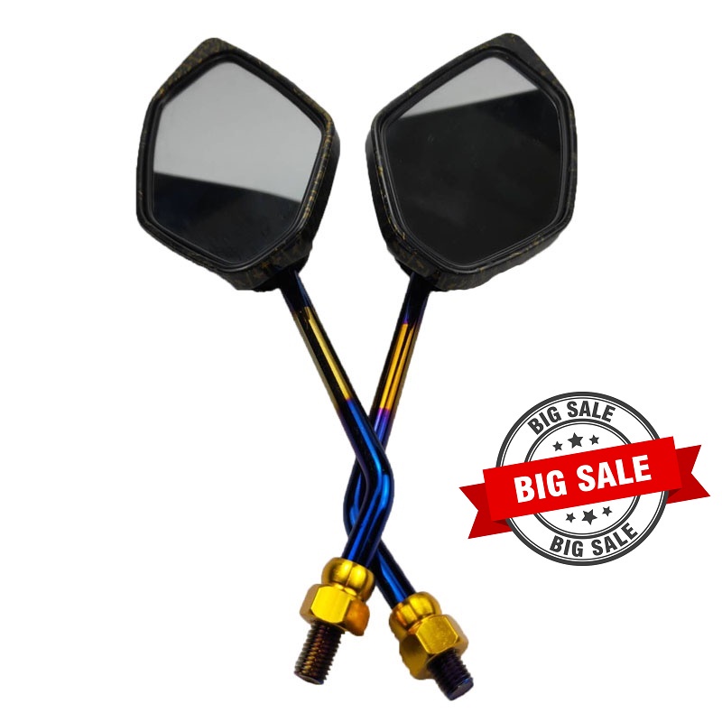 KAWASAKI AURA 110 Motorcycle Side Mirror dahon type alloy & long stem