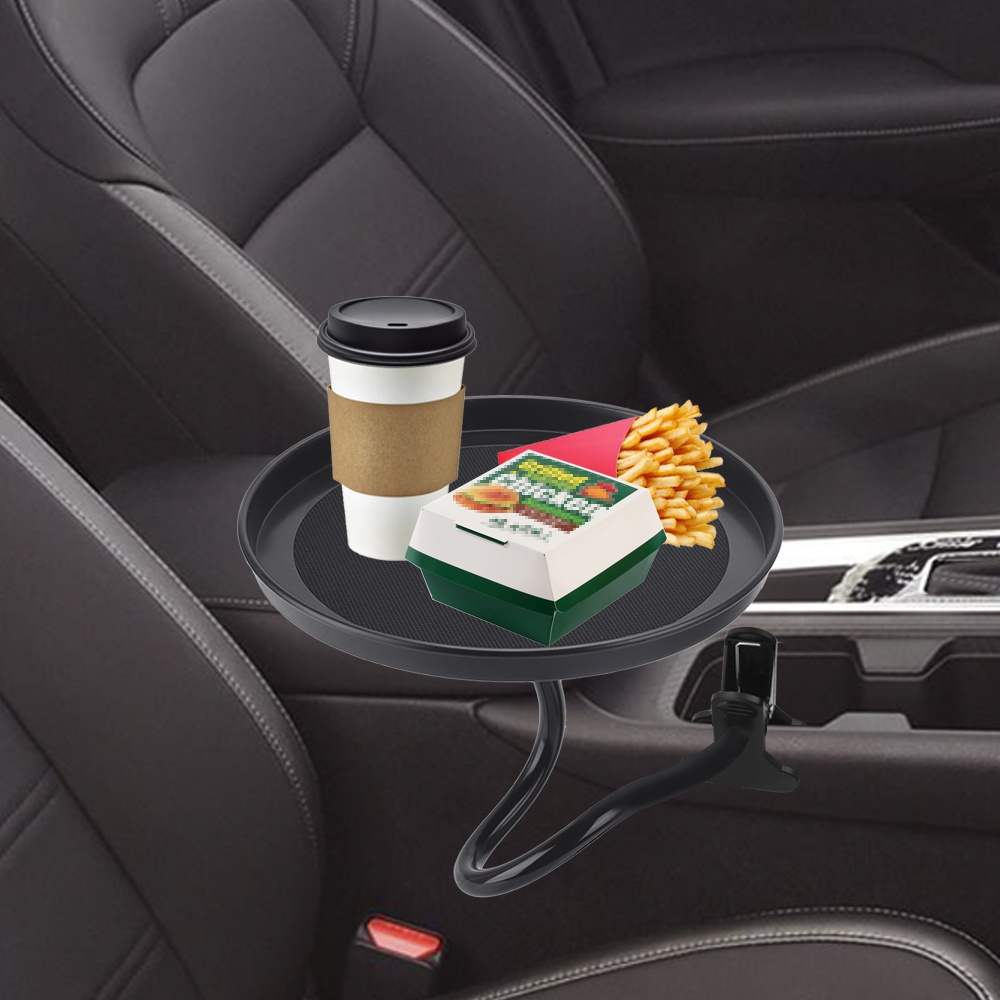 Adjustable Dining Table Car Cup Holder Clamp Bracket Car Tray Multifunctional Tray Drink