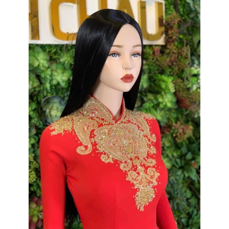 Red Ao Dai Silk Bride | Shopee Philippines