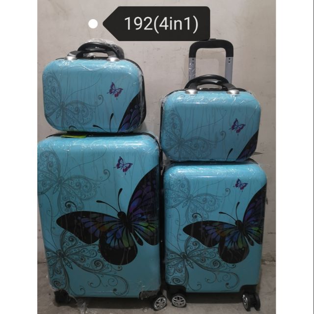 Butterfly luggage set hot sale