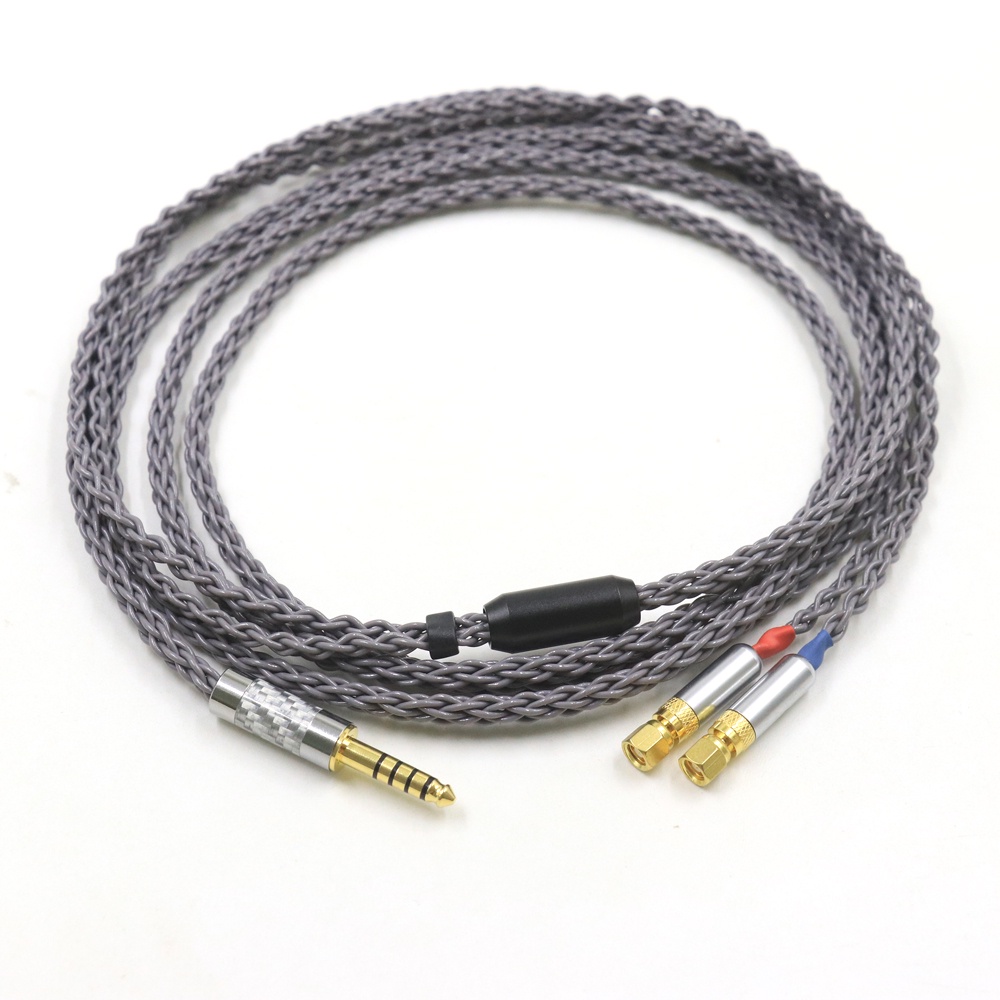 New HIFI OCC Silver Plated 8 Core Headphone Upgrade Replace Cable For ...