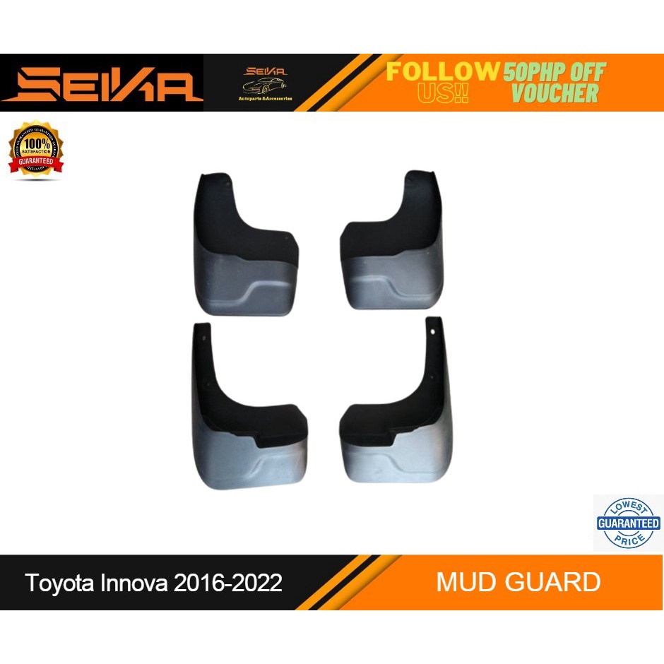 Toyota Innova 20162022 Mud Guard with screws (ready to install