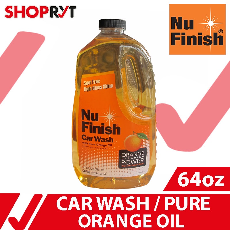 Nu Finish Car Wash 64oz Car Cleaner Car Wash Soap Car Shampoo with Pure