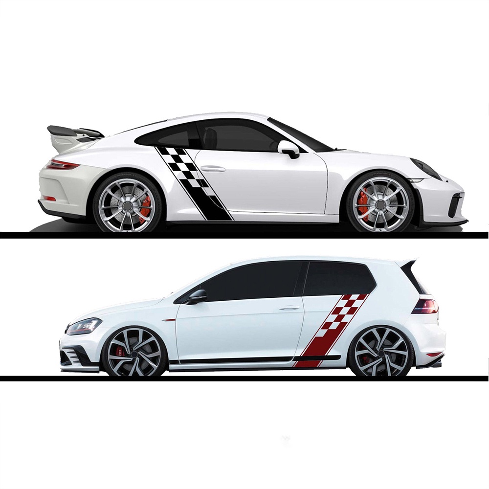 2pcs/LOT 130x24cm Race Style Bumper Stickers for Car Both Sides Car ...
