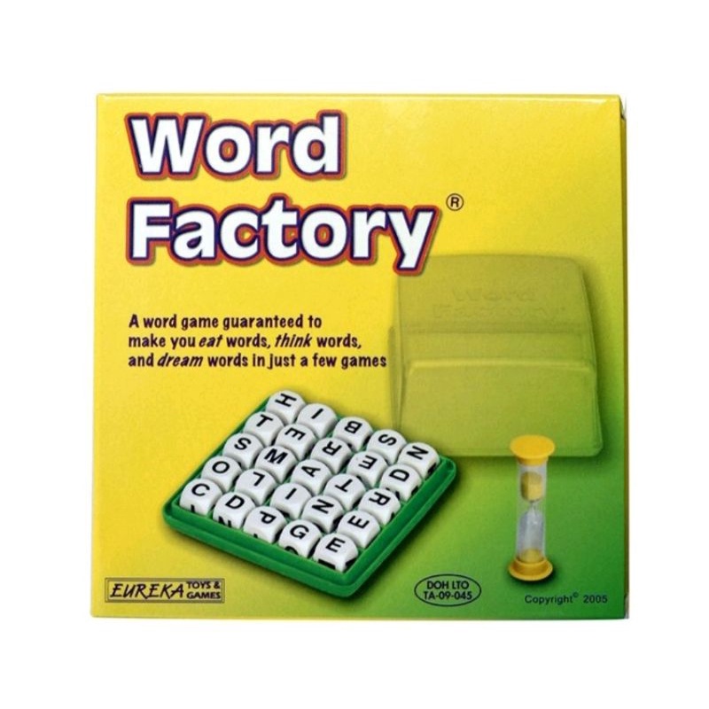 word factory educational family board games / letters educational board