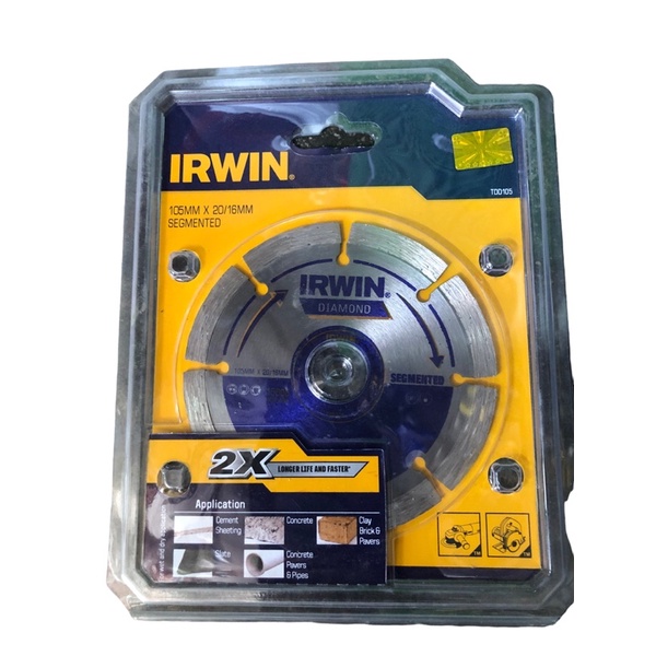 Irwin Diamond cutting disc for tiles 4 inches, diamond cutting disc for tiles,for angle grinder