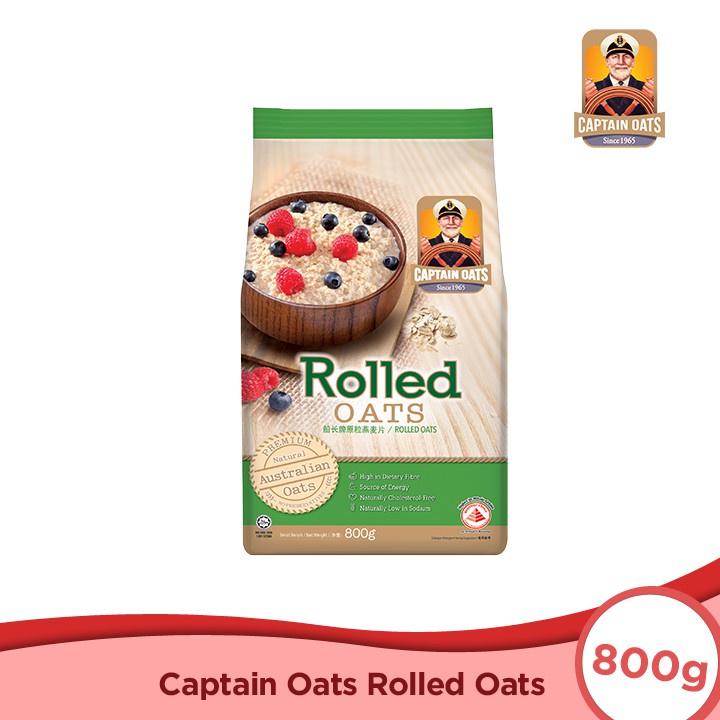 Captain Oats Rolled Oats 800g | Shopee Philippines