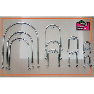 M10 M12 U Bolt 304 Stainless Steel Fillet U-clip With Baffle Nut  Combination Buckle U-shaped Screw Pipe Clamp 2 inch Clamp - AliExpress 13 金属製丸型Uボルト、 304 Stainless Steel M12 U-Bolt Right Angle Pipe Clamp S