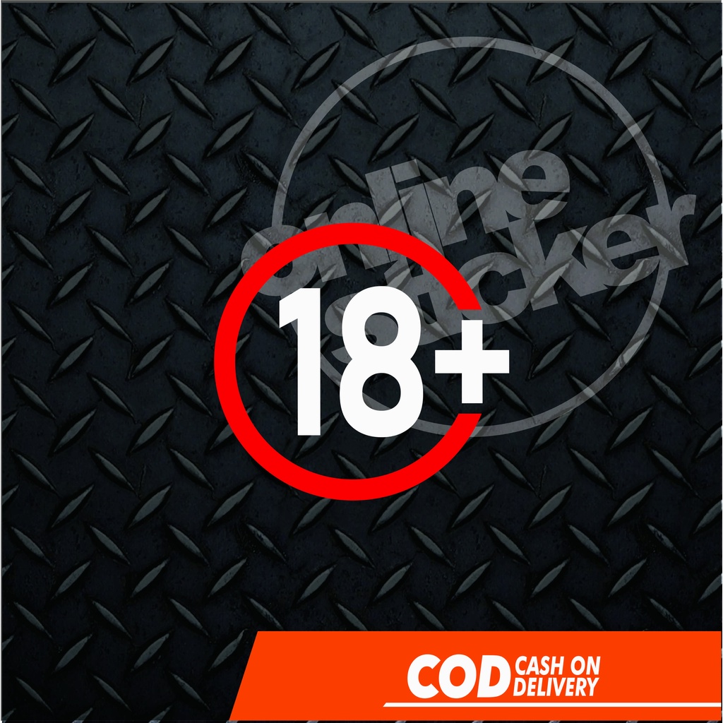 Sticker 18+ For Car Rear Glass/Motorcycle | Shopee Philippines