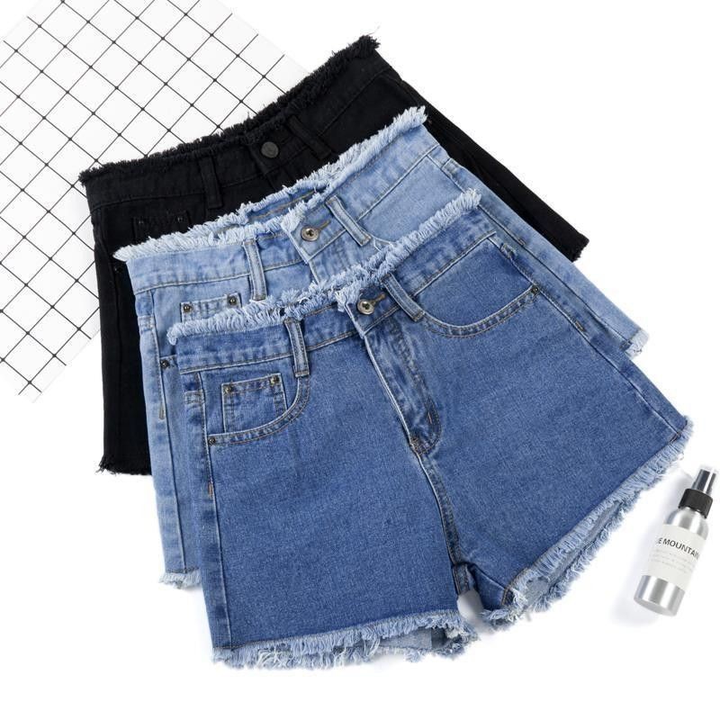HOT Korean style High Waist Short Denim Maong Short for women Kpop