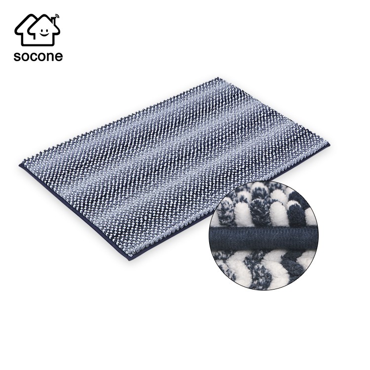 Socone Microfiber 45X60cm Anti Slip Door Mat Bathroom Floor Mat Strong