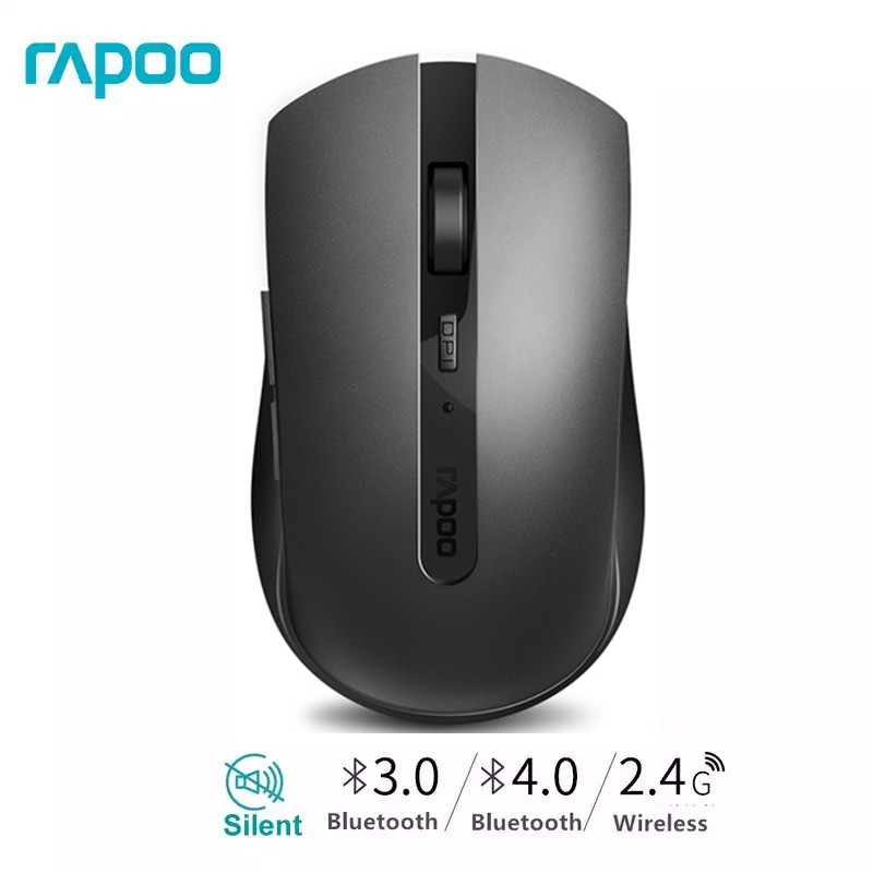 Rapoo 7200M Noiseless Mice Multi-mode Silent Wireless Mouse with ...