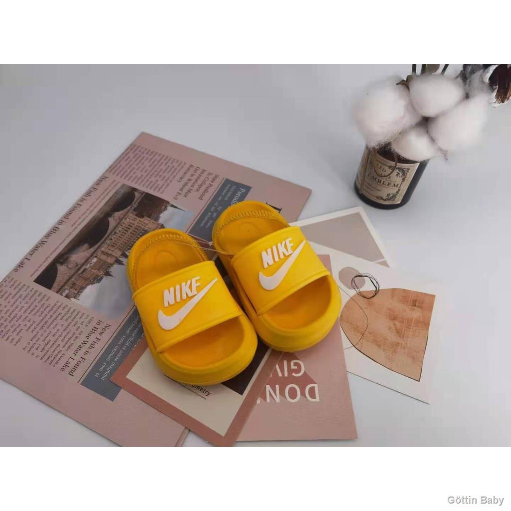 Yellow nike sale slippers