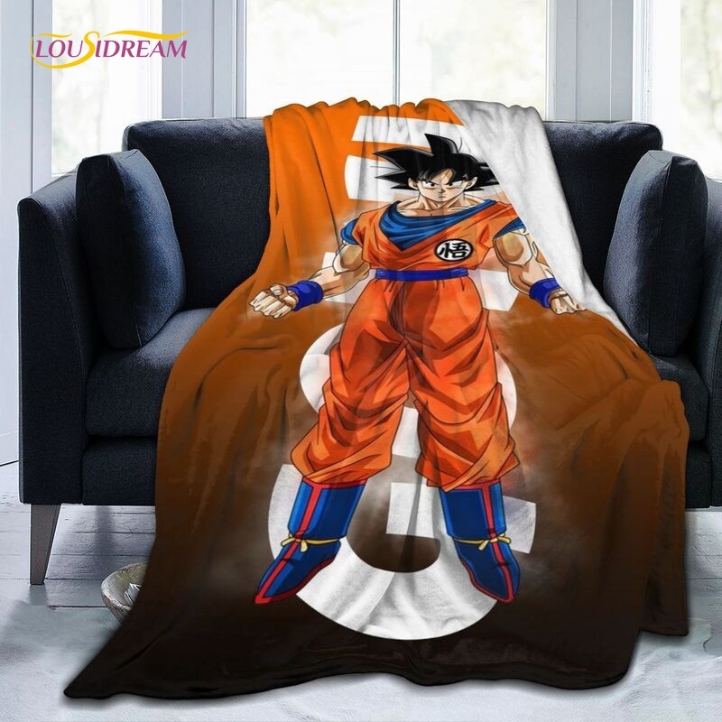 Anime DragonBallZ Blanket Flannel Blanket Super Soft Dragon Fleece
