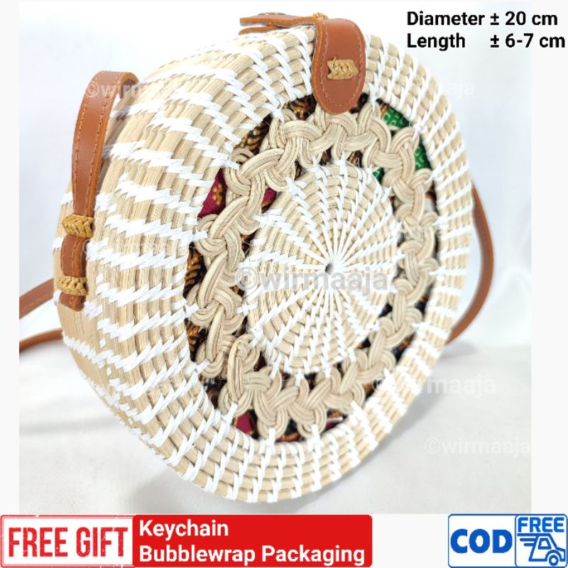 Rattan Bags Round Bags Balinese Bags Threaded Rattan Shopee Philippines