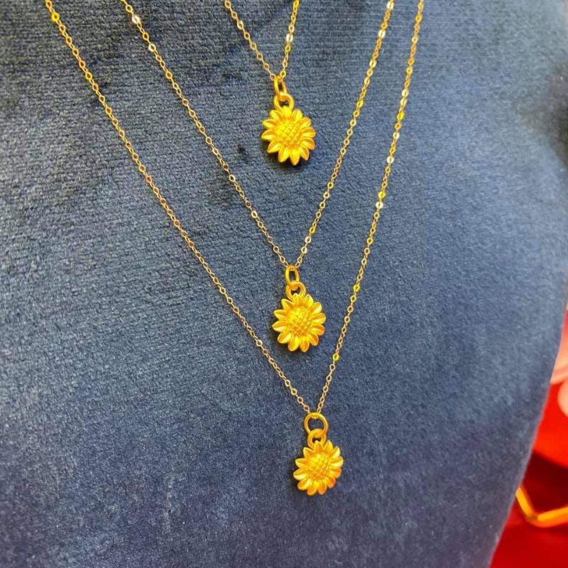 Sunflower on sale necklace shopee